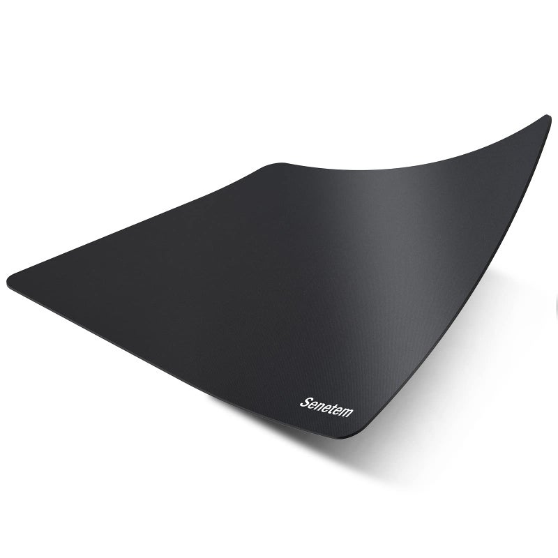 Senetem 4-Pack Mouse Pad  Ultra-Smooth Gaming Mousepad  Non-Slip Rubber Base  Washable Surface Fits Wired & Wireless Mouse - Perfect for Desk  Laptop  PC & Office  Small Portable  11x8.6 in  Black - Image 2